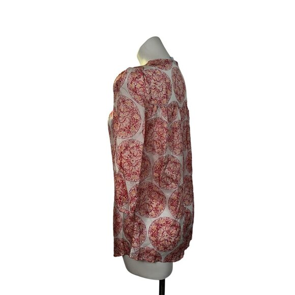 Calypso St. Barth For Target Silk & Eyelet Lace Tunic 3/4 Sleeve Small Resort - Picture 7 of 10